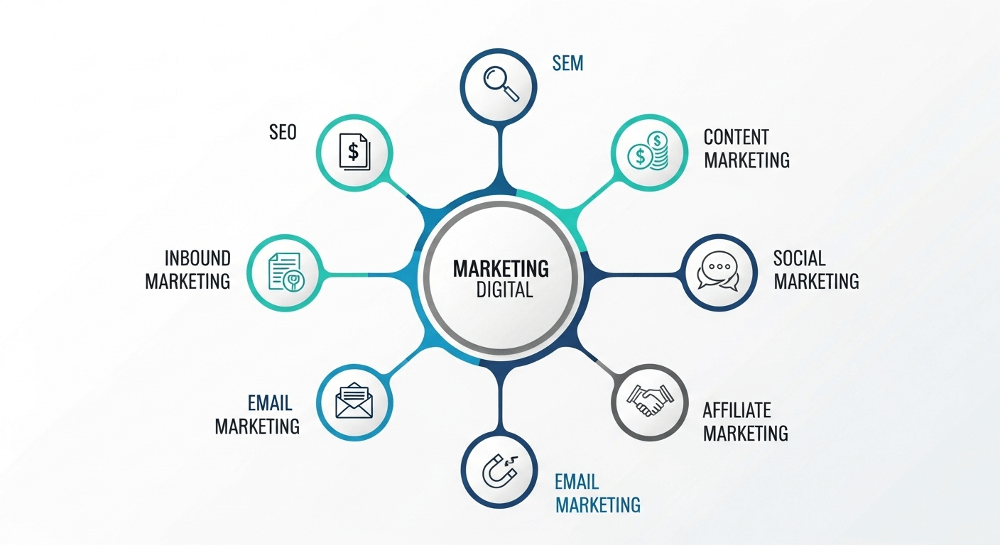 Banner que dice Las 8 Piezas del Puzle Digital