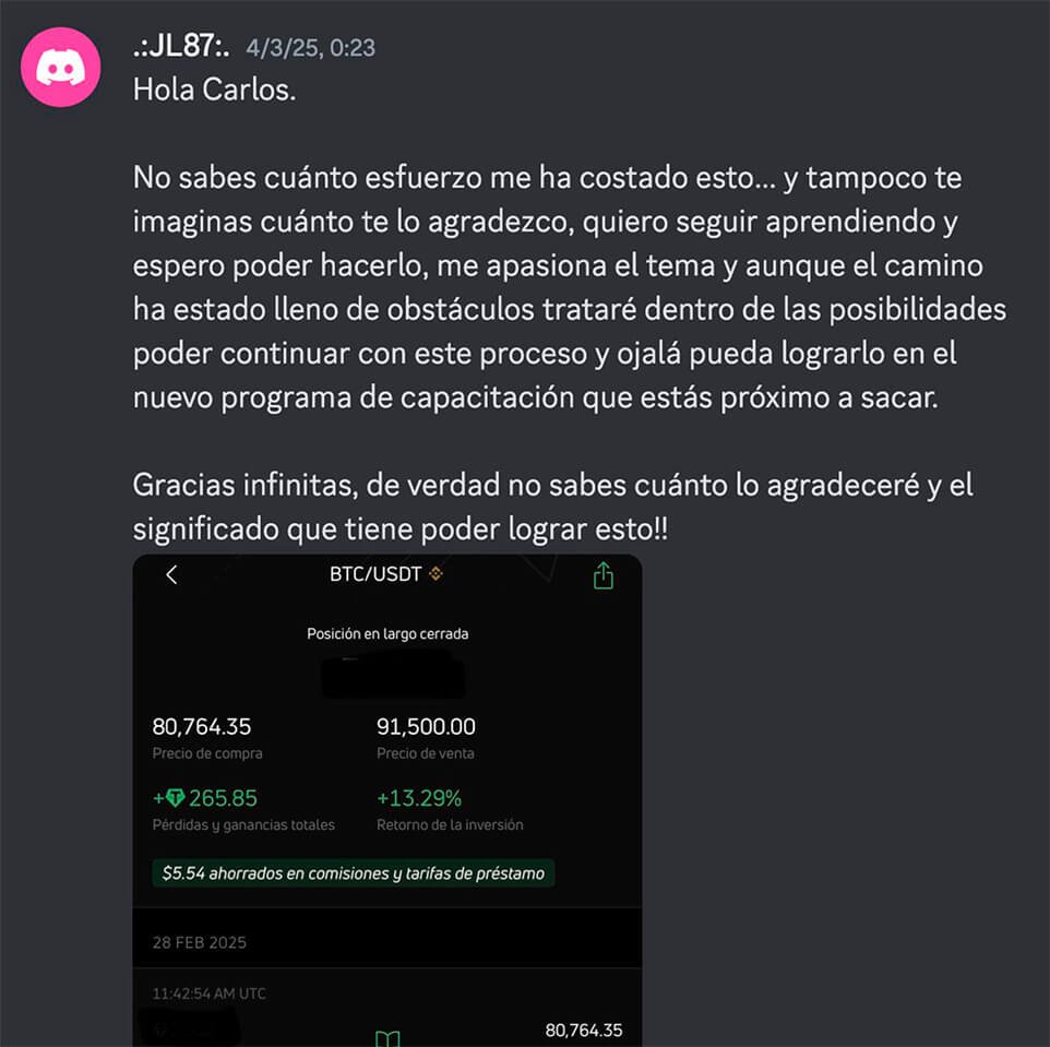 Testimonio de alumno de Elliott Traders 2